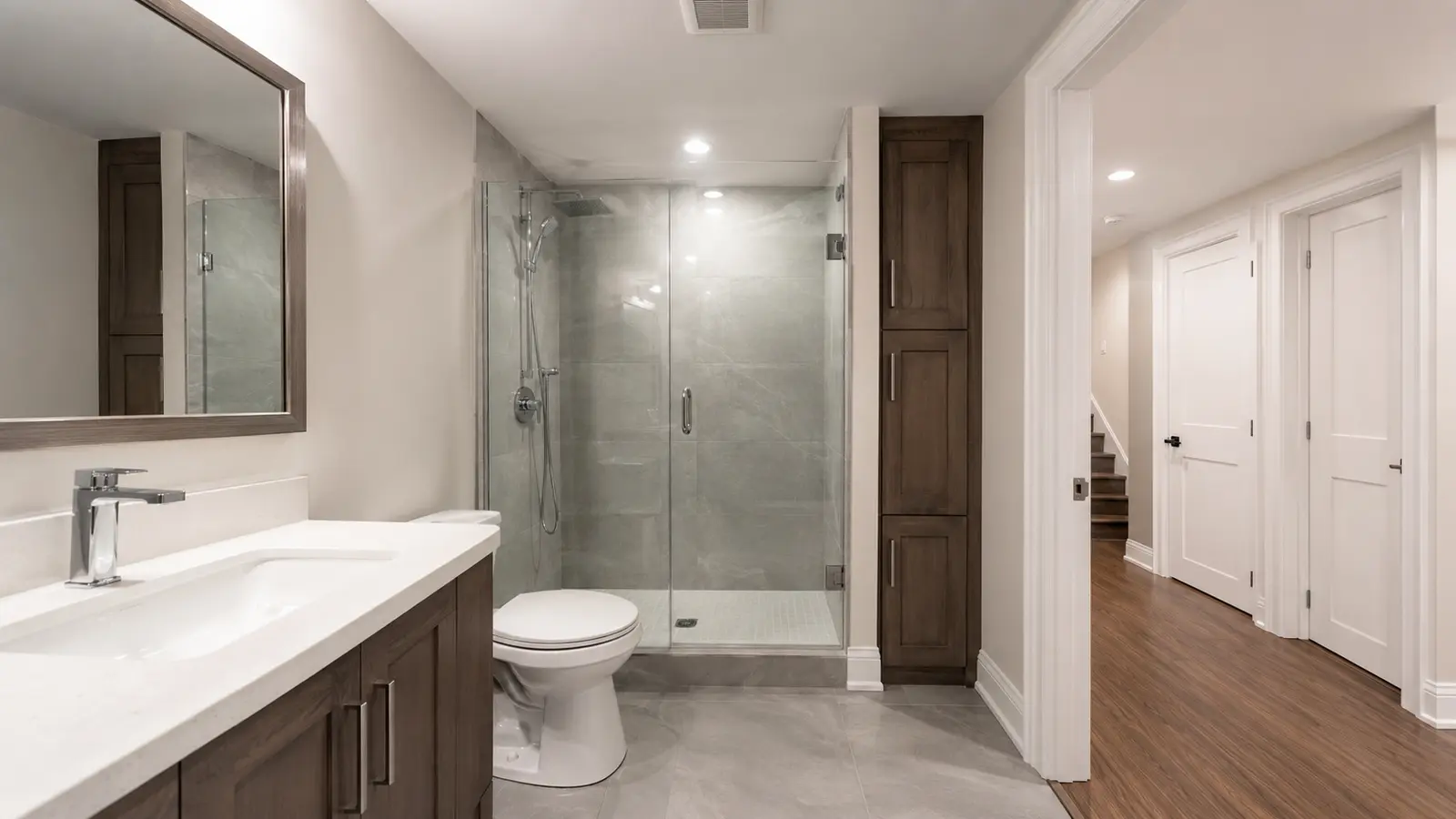 Finished basement: Finished Basement Bathroom