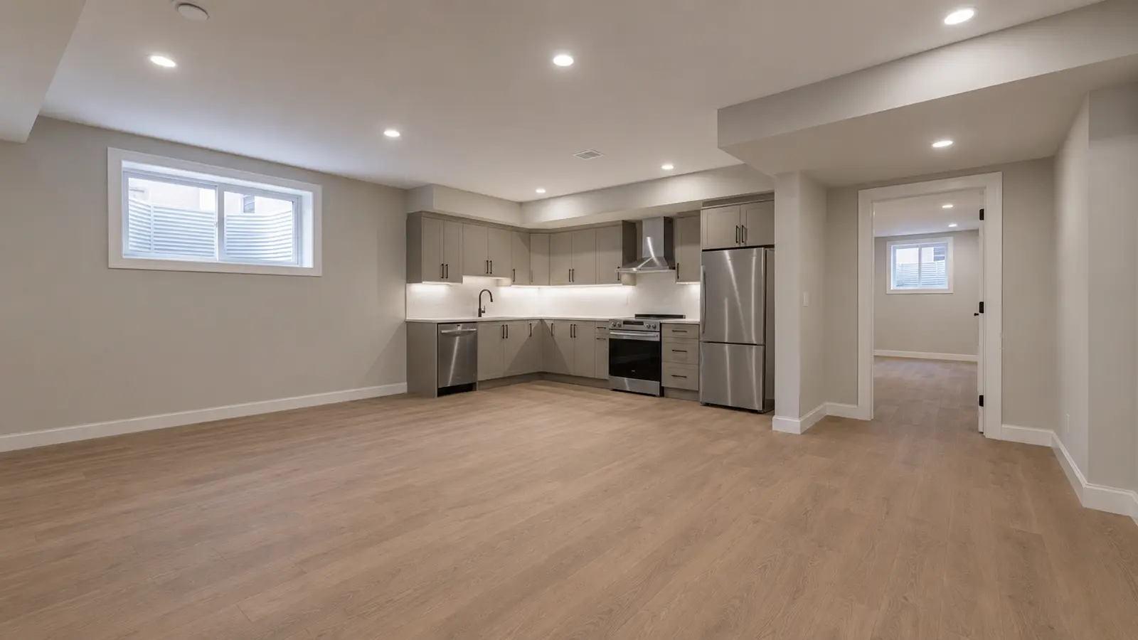 Finished basement: One-Bedroom Legal Suite